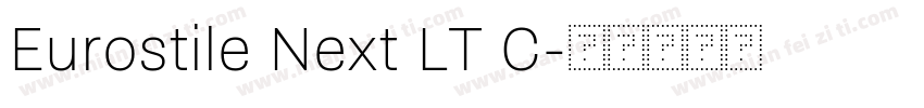 Eurostile Next LT C字体转换
